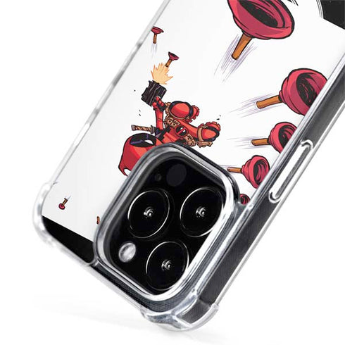 Marvel Deadpool Babypool Shooting iPhone 15 Pro MagSafe Case